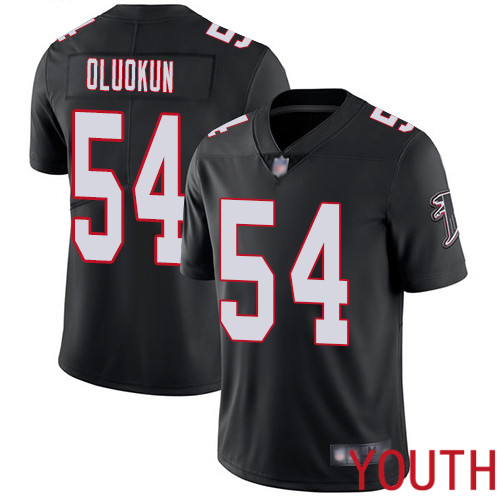 Atlanta Falcons Limited Black Youth Foye Oluokun Alternate Jersey NFL Football 54 Vapor Untouchable
